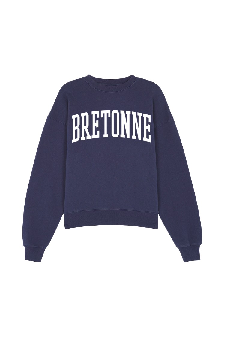 Sweat-shirt bleu marine...