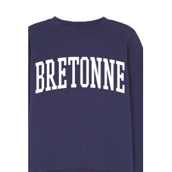 Sweat-shirt bleu marine...