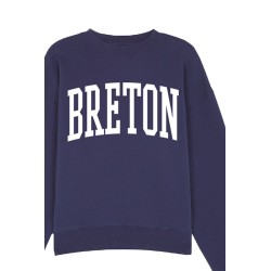 Sweat-shirt bleu marine Breton