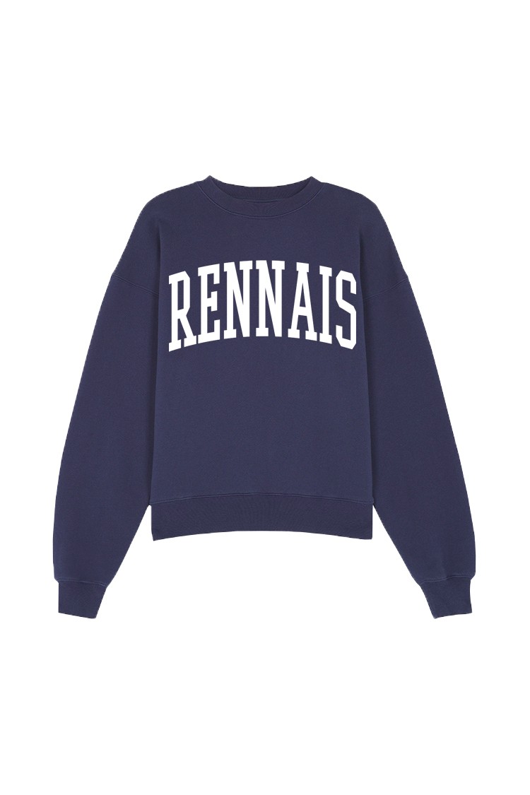 Sweat-shirt bleu marine...