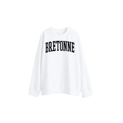 Sweat-shirt blanc Bretonne