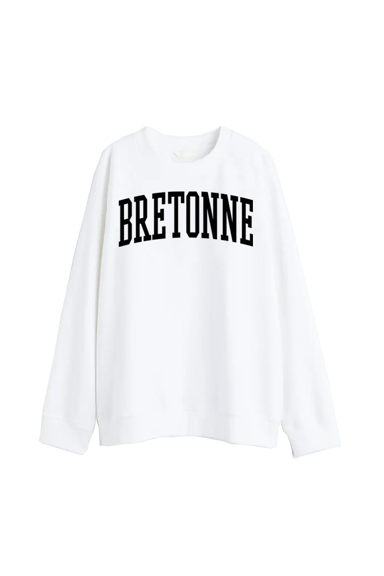 Sweat-shirt blanc Bretonne