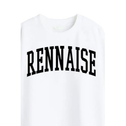 Sweat-shirt blanc Rennaise