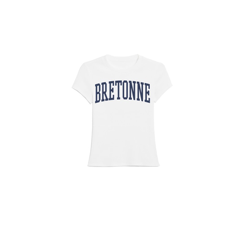 T-shirt blanc Bretonne