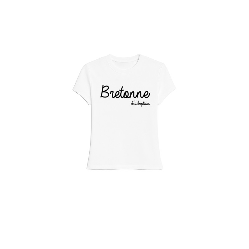 T-shirt blanc Bretonne d'adoption