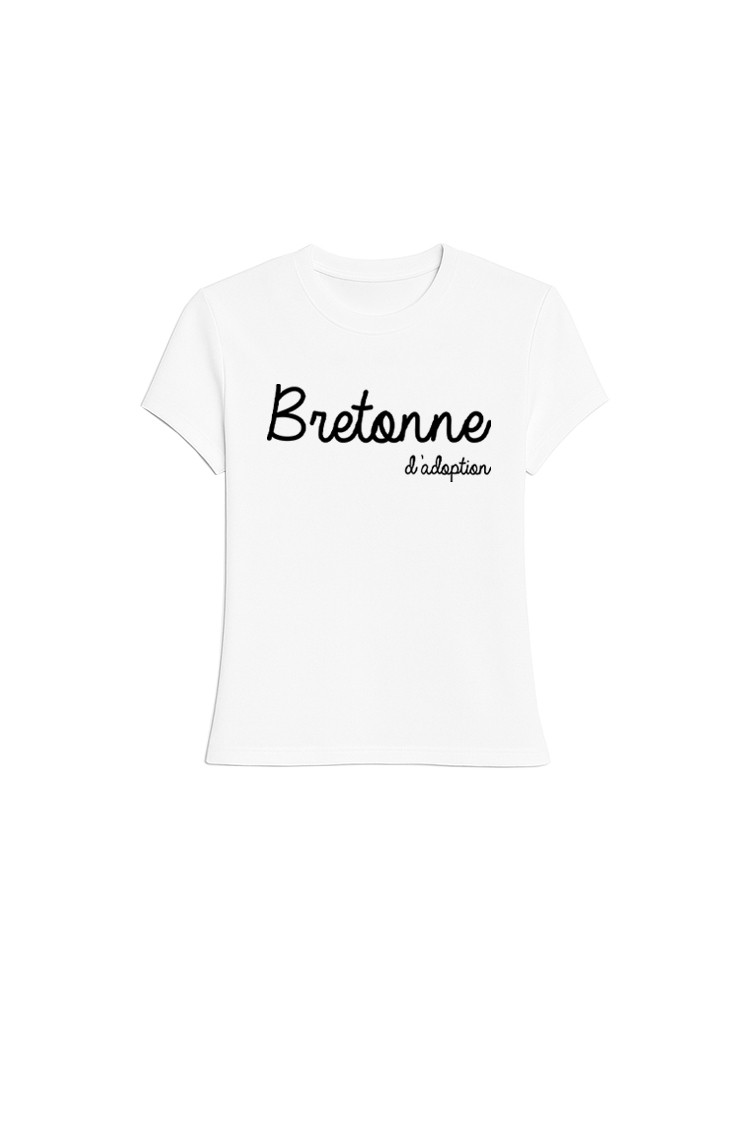 T-shirt blanc Bretonne d'adoption