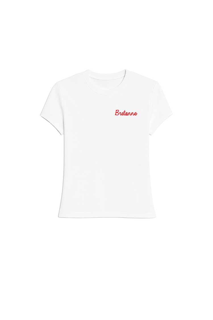 T-shirt blanc Bretonne