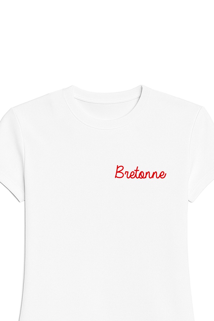 T-shirt blanc Bretonne