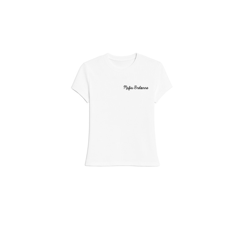 T-shirt blanc Mafia Bretonne