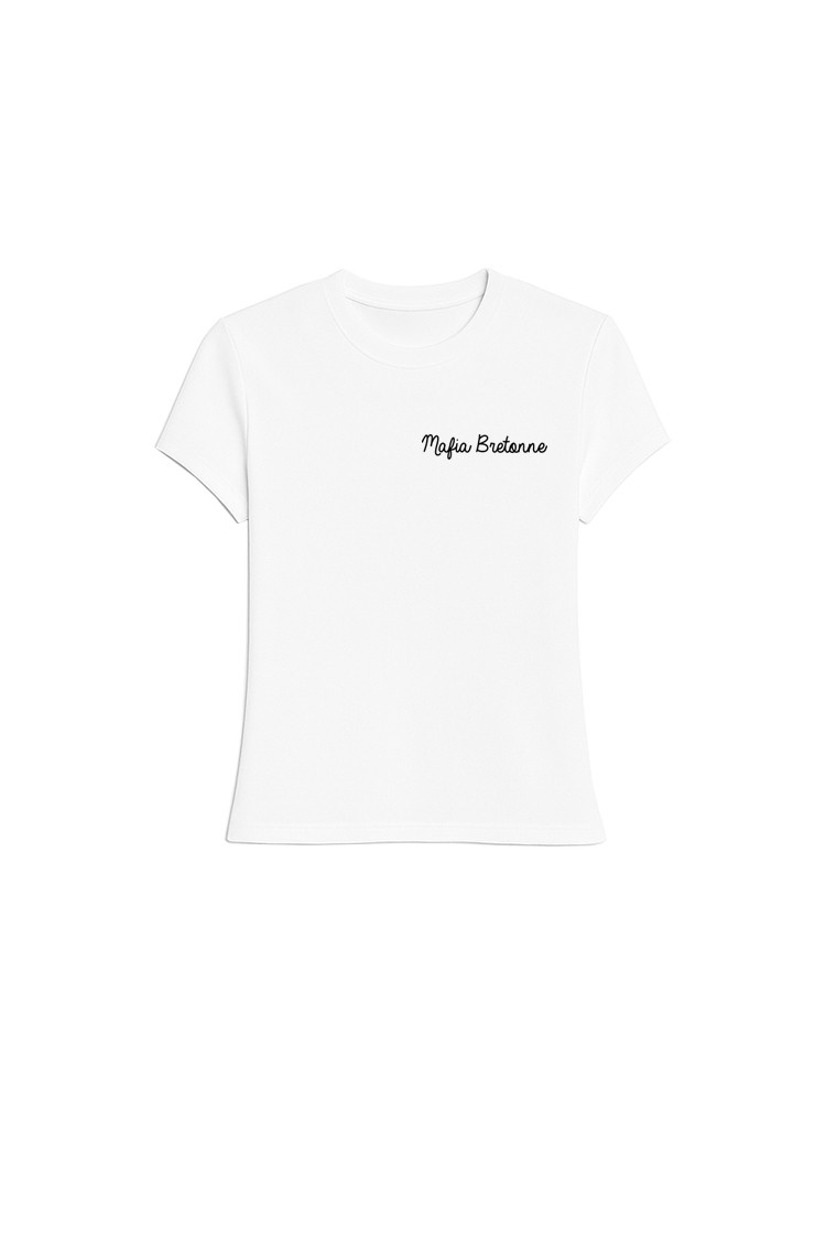 T-shirt blanc Mafia Bretonne