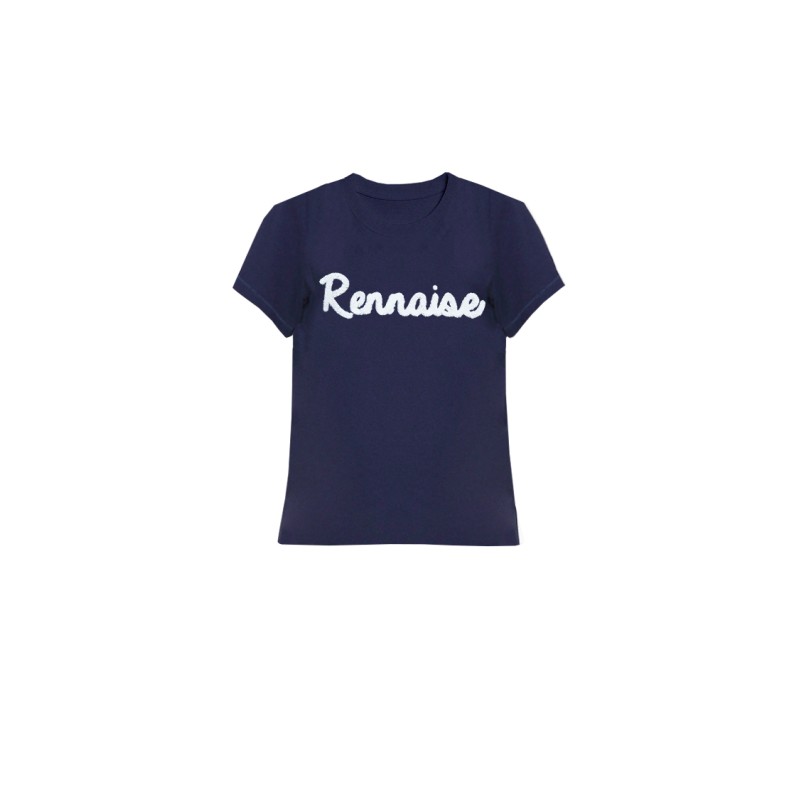 T-shirt bleu marine brodé Rennaise