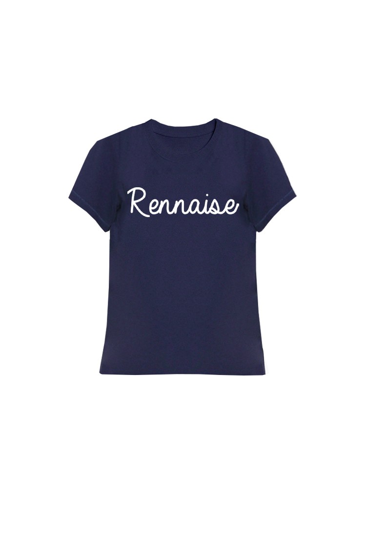 T-shirt bleu marine Rennaise