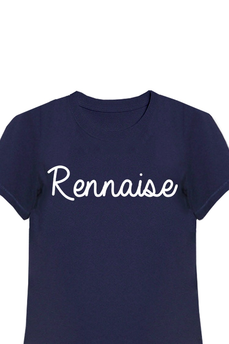 T-shirt bleu marine Rennaise