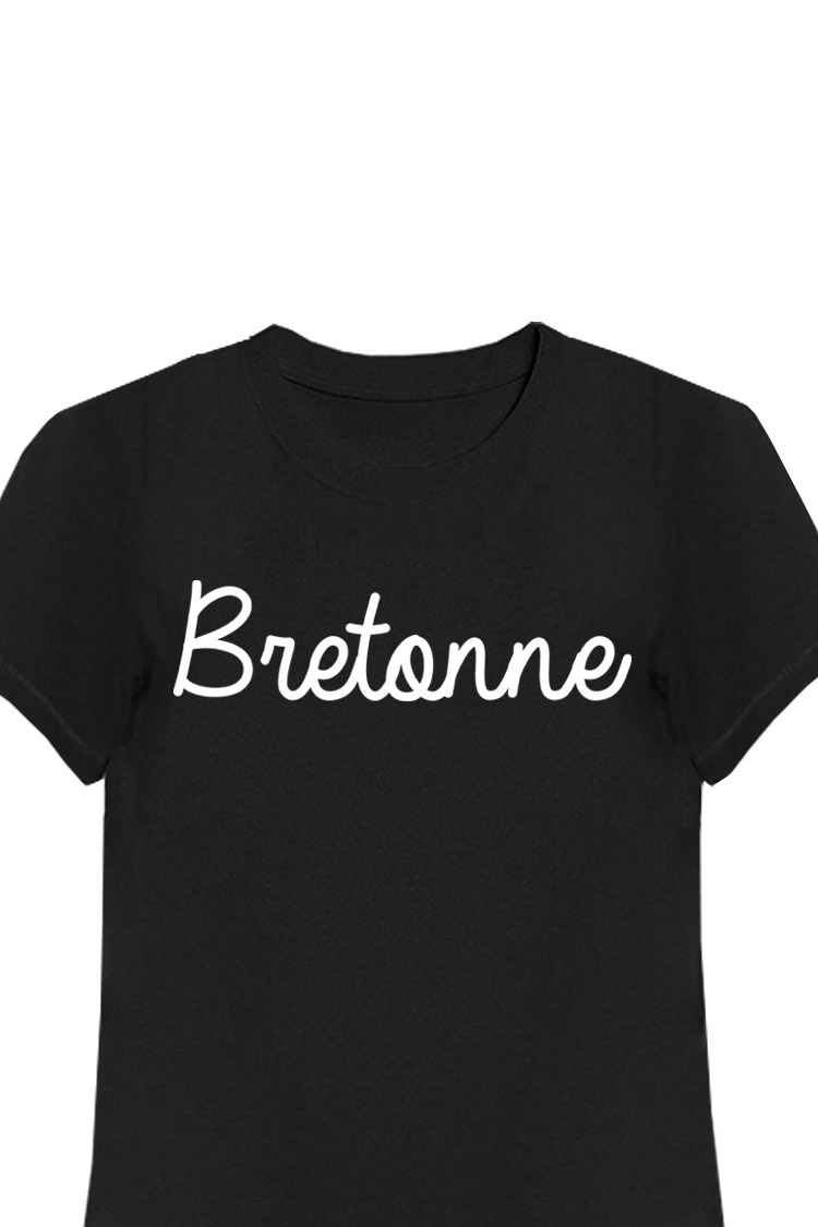 T-shirt noir Bretonne