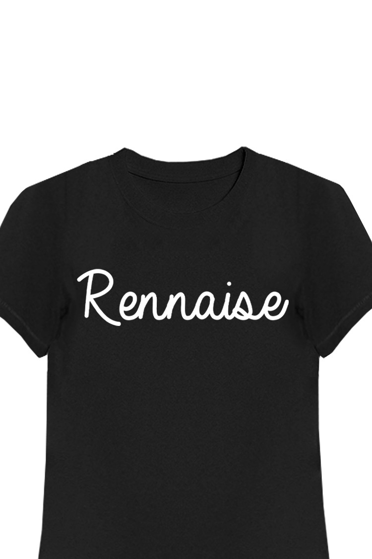 T-shirt noir Rennaise