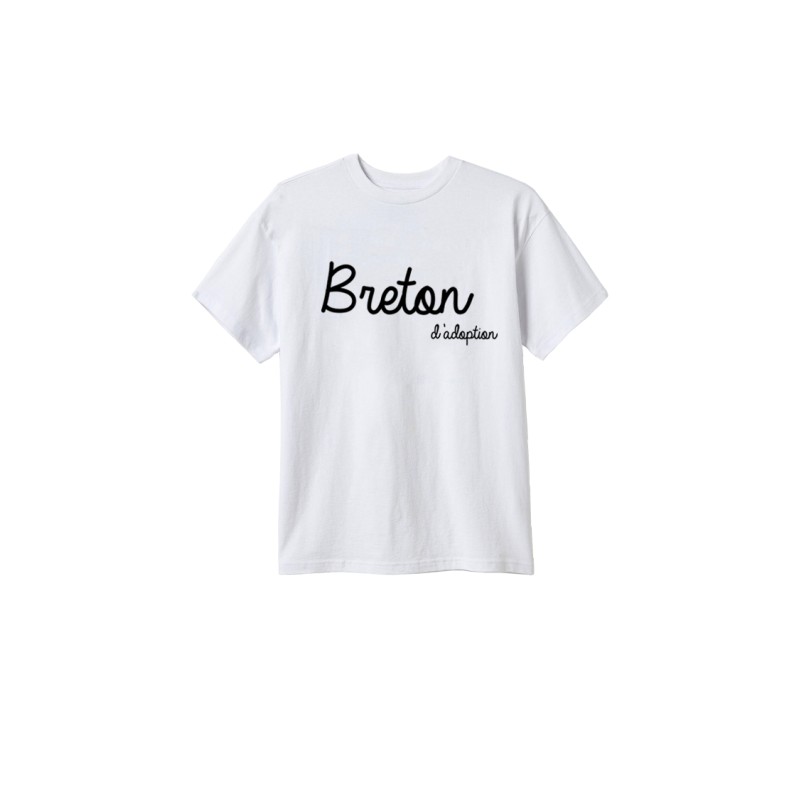 T-shirt blanc Breton d'adoption