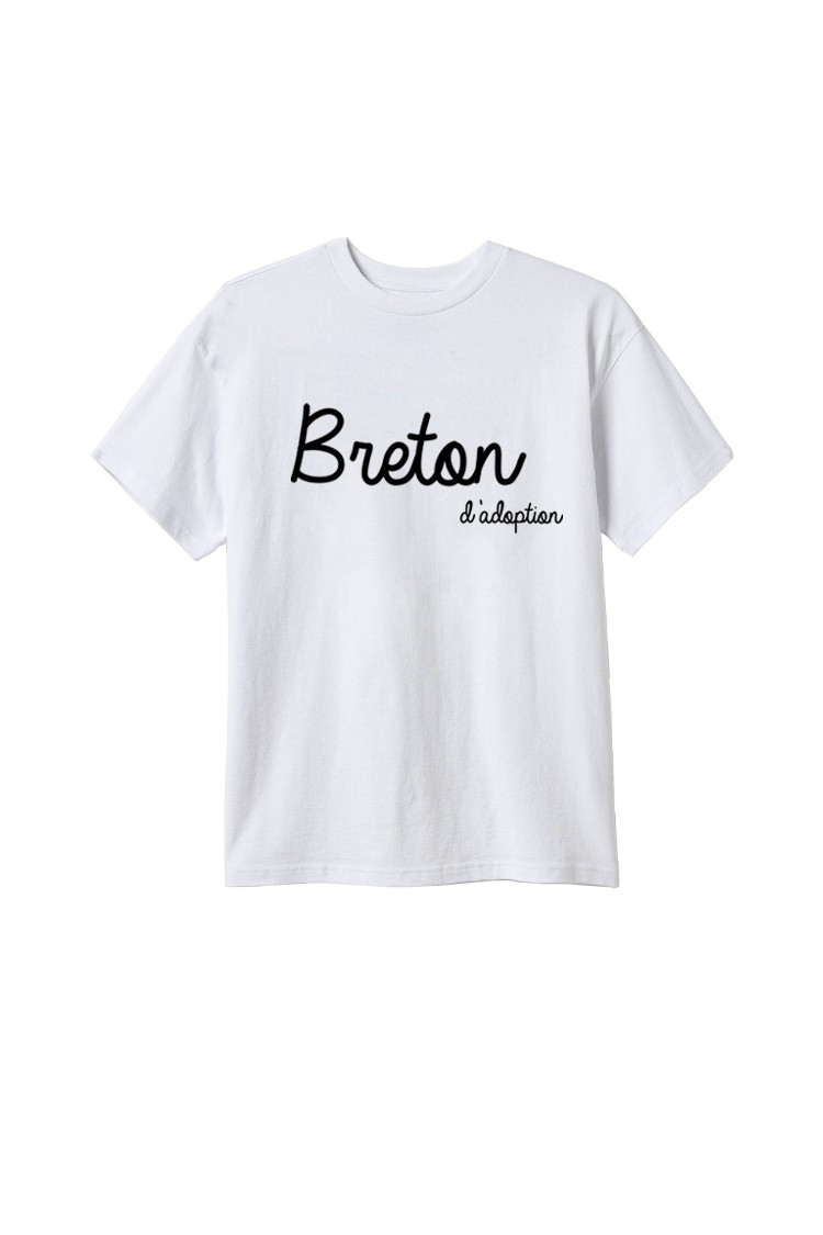 T-shirt blanc Breton d'adoption