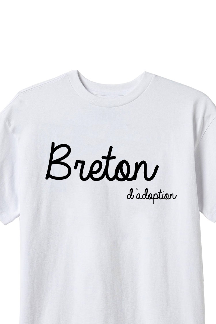 T-shirt blanc Breton d'adoption