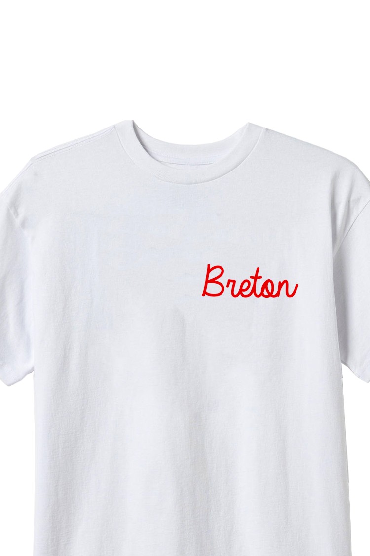 T-shirt blanc Breton