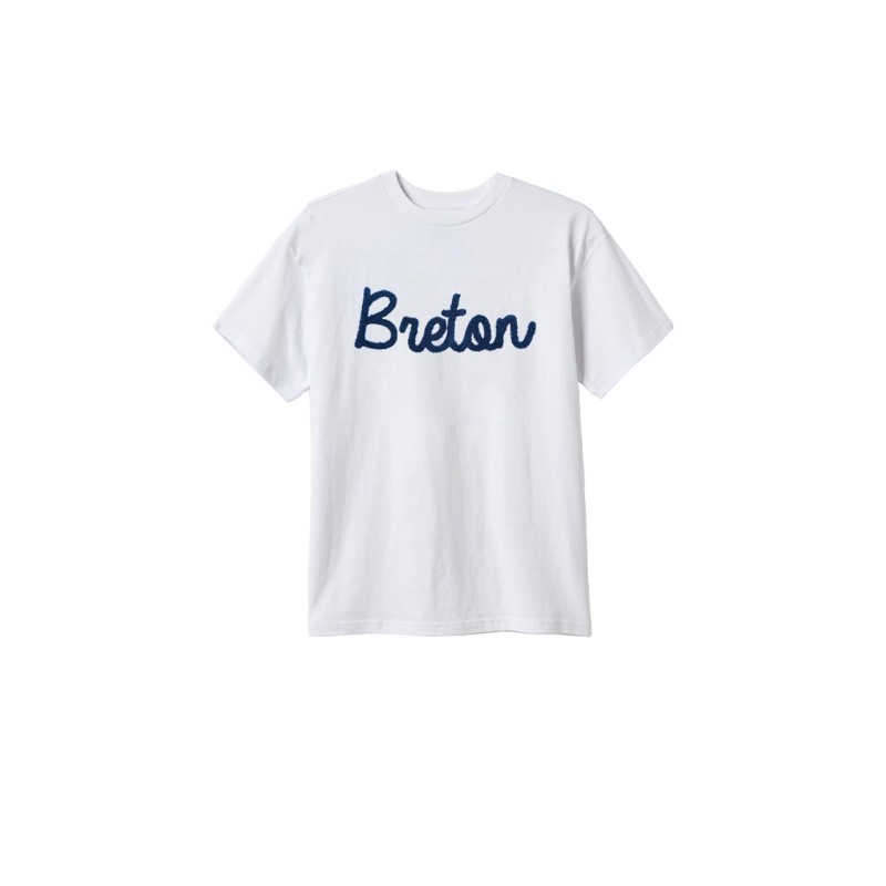 T-shirt blanc brodé Breton