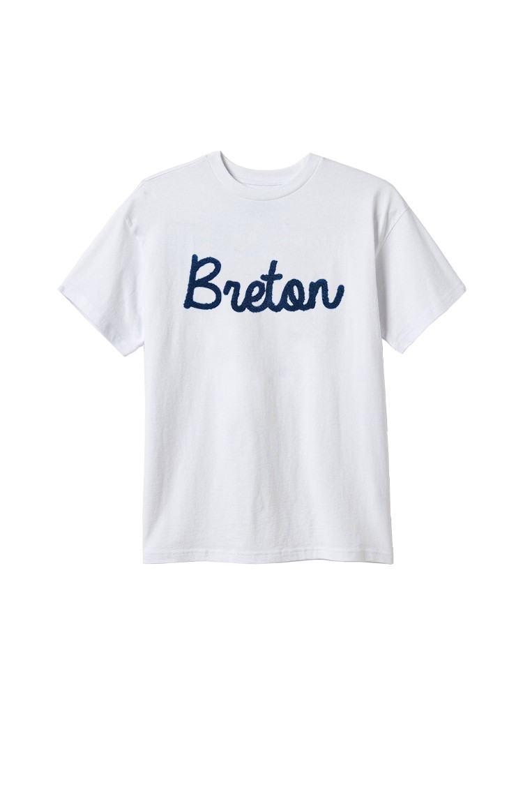 T-shirt blanc brodé Breton