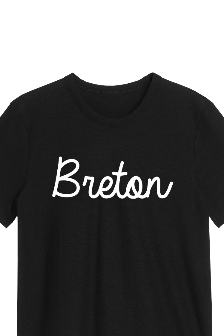 T-shirt noir Breton