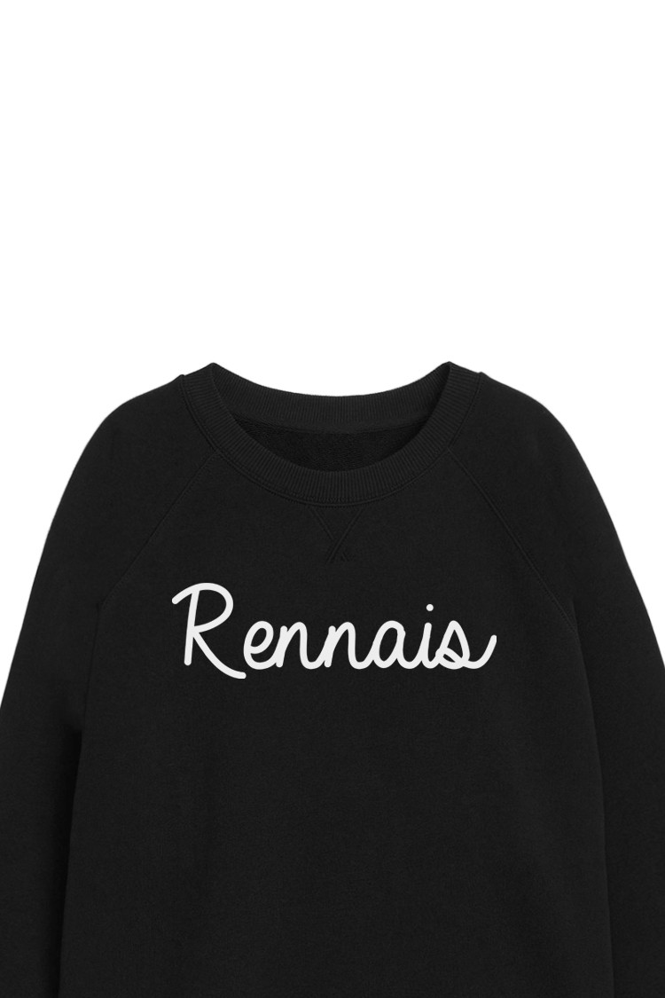 Sweat-shirt noir Rennais