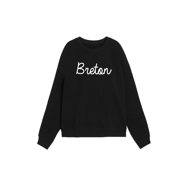 Sweat-shirt noir Breton