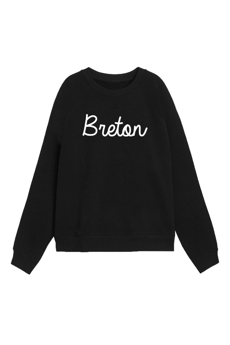 Sweat-shirt noir Breton