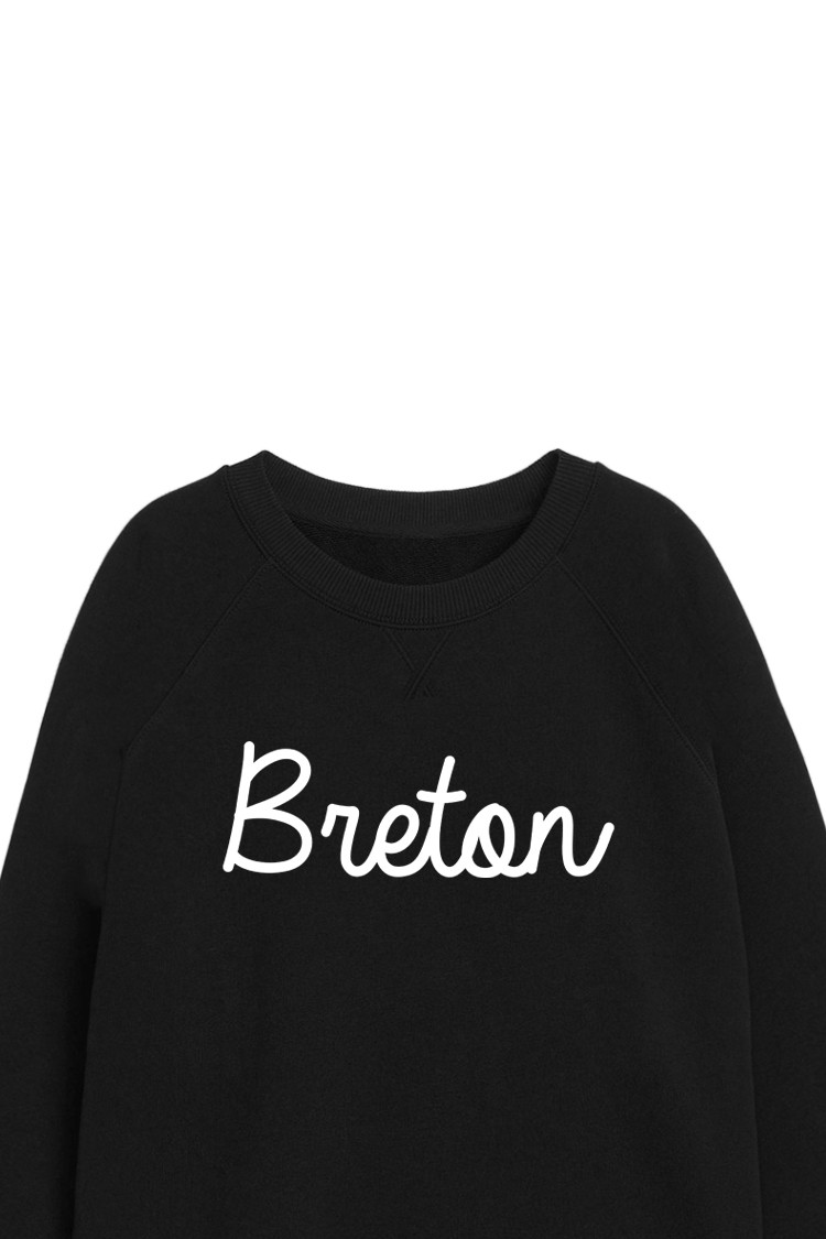 Sweat-shirt noir Breton