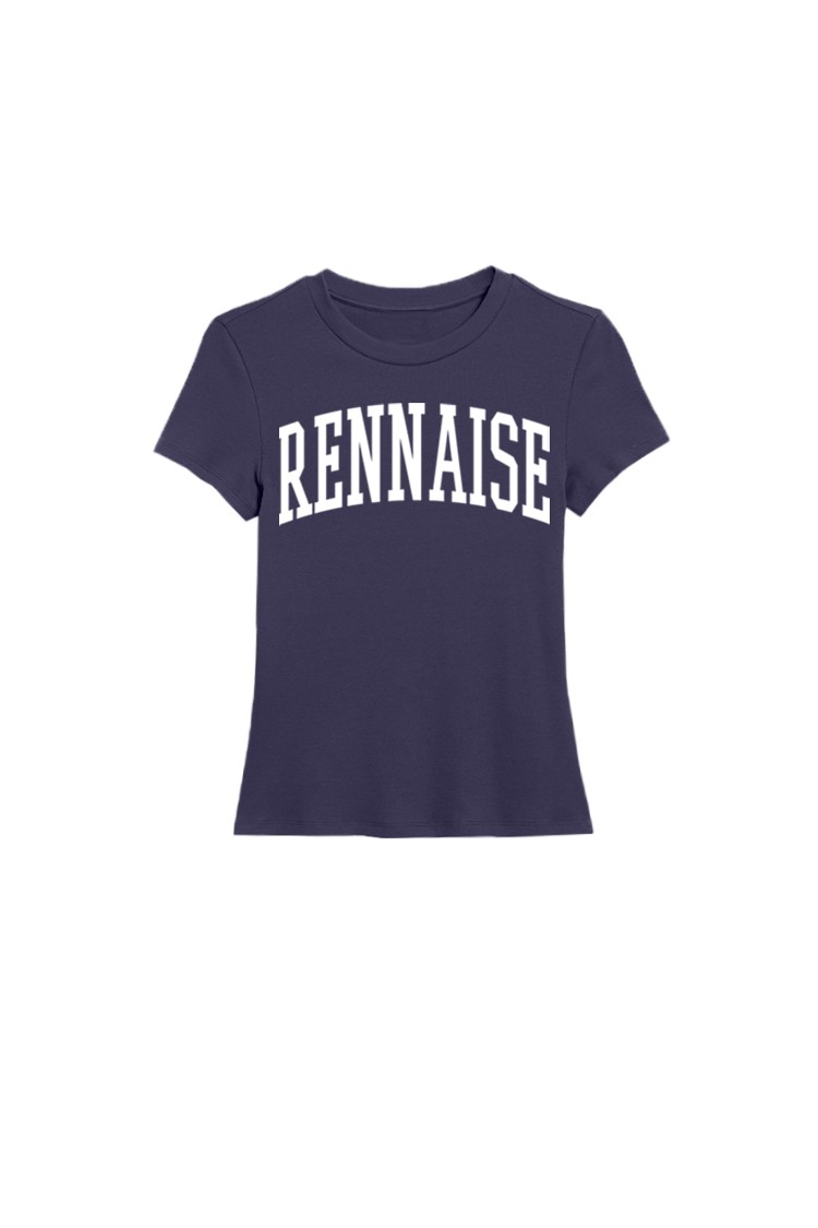 T-shirt bleu marine Rennaise