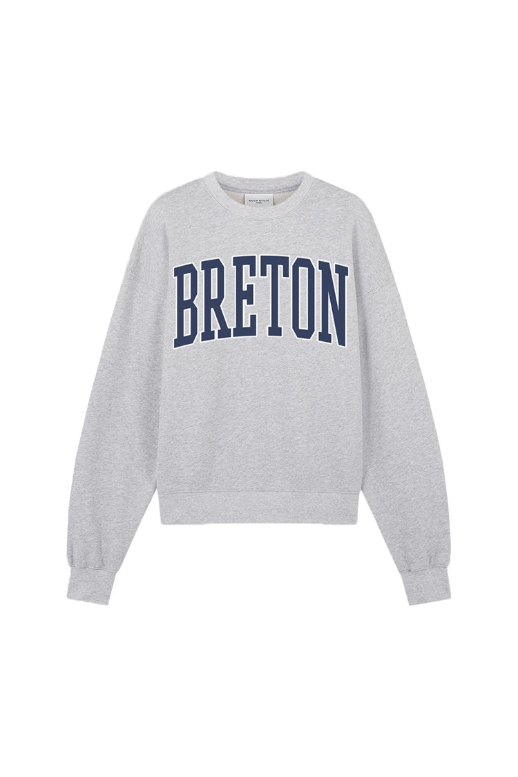 Sweat-shirt gris Breton